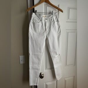 Levi’s white 721 high rise skinny ankle NWOT 27/4
